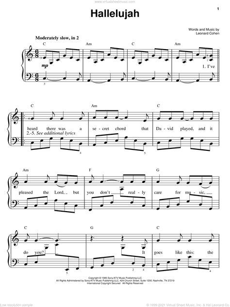 Hallelujah: Piano Solos
